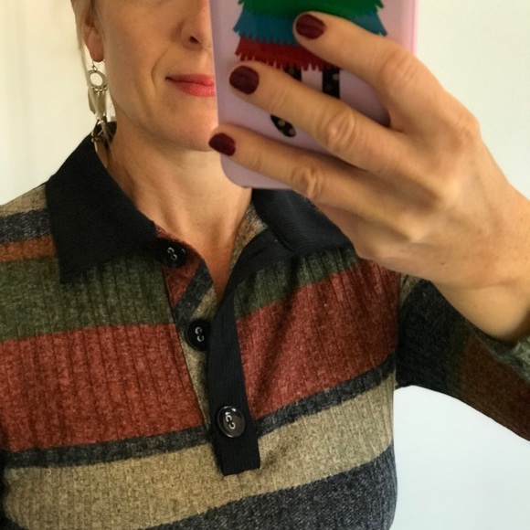 Striped Long Sleeve Tunic Dress - Picture 5 of 8